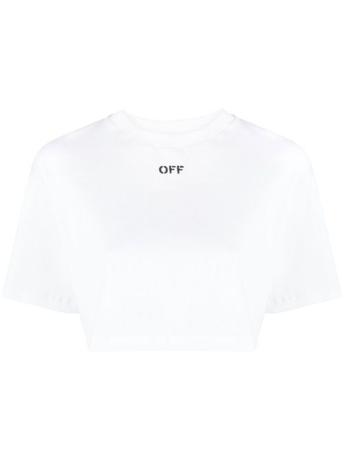 Off-Stamp cropped T-shirt