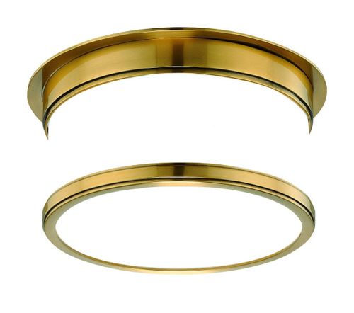Geneva Ceiling Light in Aged Bra