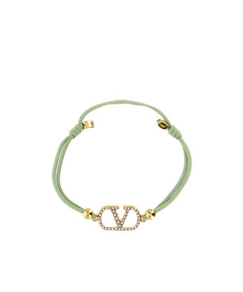 VLogo Signature crystal-embellished bracelet