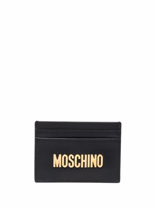 Logo-plaque cardholder - Black