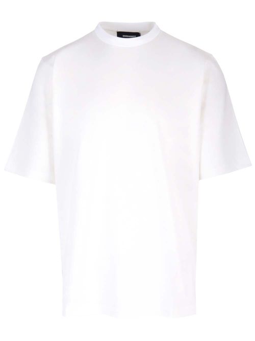 White T-shirt With Logo On The Back