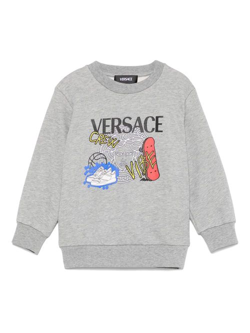 Medusa-print sweatshirt - Grey