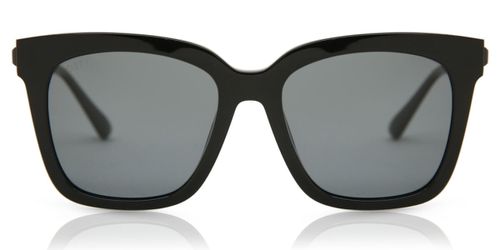 DIFF Bella Polarized matte black+grey polarized lens Men's Sunglasses Black Size 53