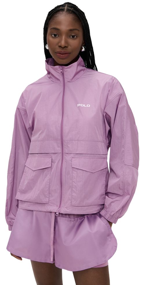 Nylon Windbreaker Jacket Light Mauve