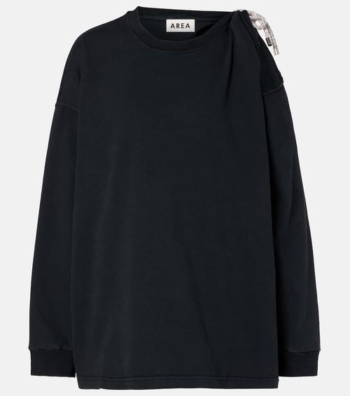 Embellished cotton jersey T-shirt