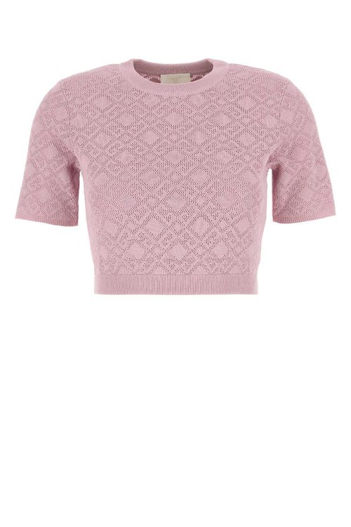 Pink Viscose Blend Sweater