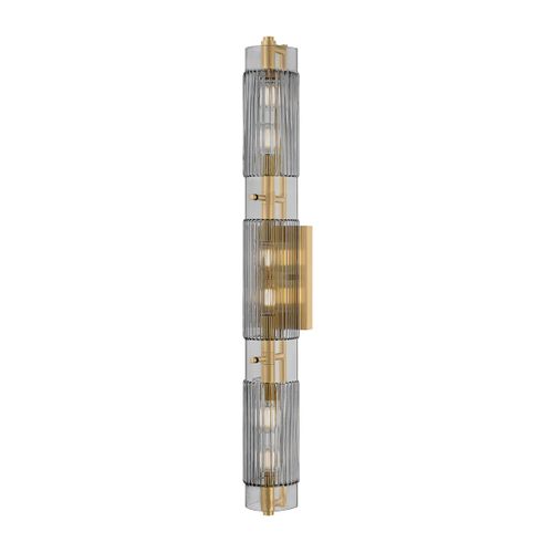 Vintage Brass Bathroom Vanity Light from the Duoro Collection