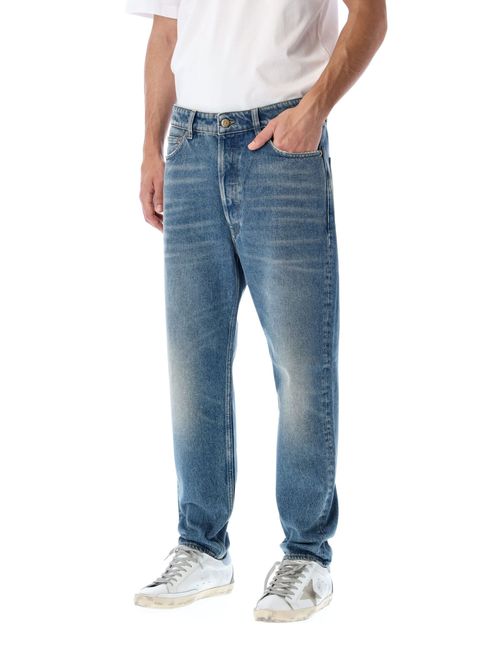 Jeans in washed denim