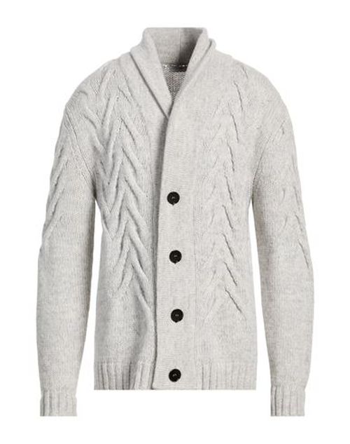 Man Cardigan Light grey Size 40 Virgin Wool, Cashmere