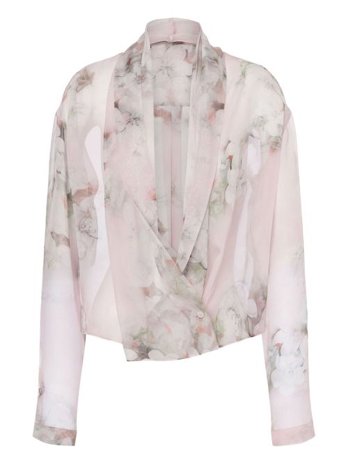 Floral-print blouse - Pink