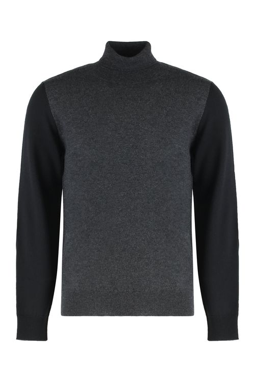 Two-Tone Wool Crewneck