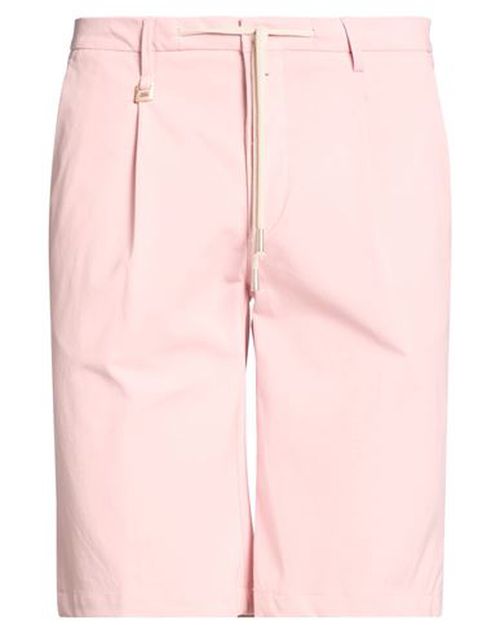 Man Shorts & Bermuda Shorts Pink Size 38 Cotton, Polyamide, Elastane
