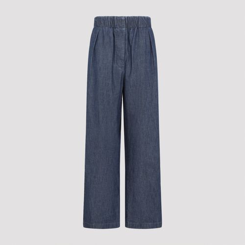 Cotton Wide Leg Elasticated Pants