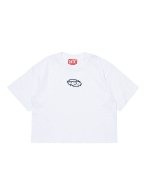 Girls White Logo T-shirt