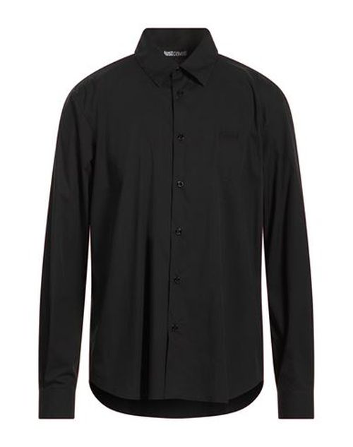 Man Shirt Black Size 36 Cotton, Polyamide, Elastane