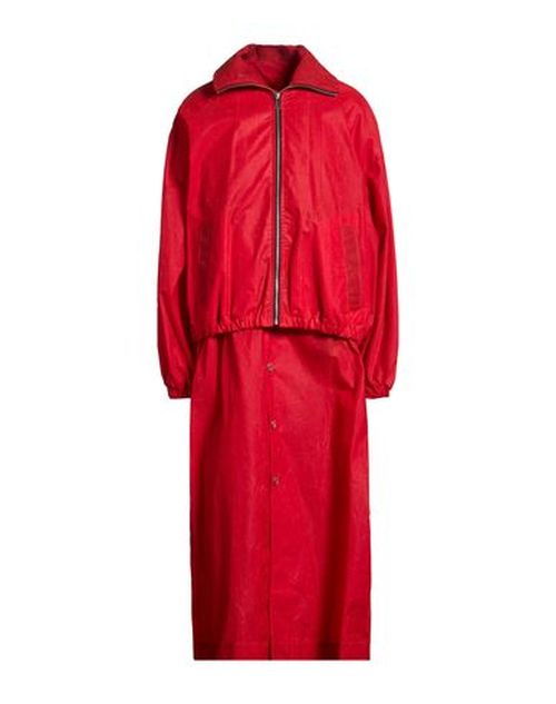 Woman Overcoat & Trench Coat Red Size 2 Cotton