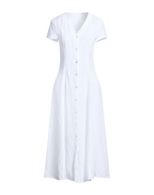 Woman Maxi dress White Size 4 Linen