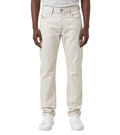 White Straight Mid Rise Jeans