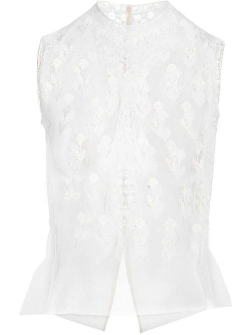 Giambattista Valli sleeveless top - White