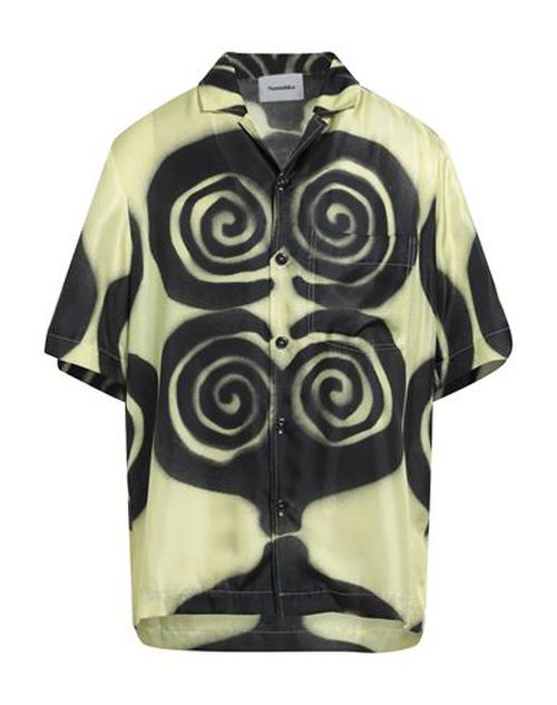 Man Shirt Yellow Size S Silk