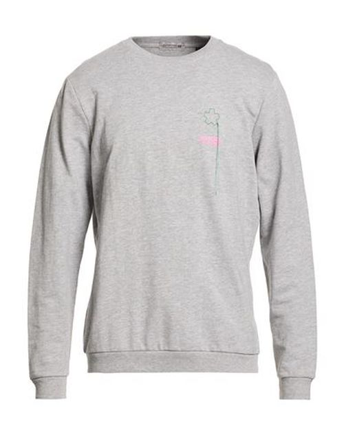 Man Sweatshirt Grey Size L Cotton, Polyester