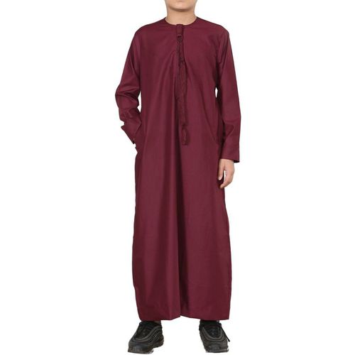 Thobe Emirati Jubba Islamic Clothing Kaftan Eid String Tassel