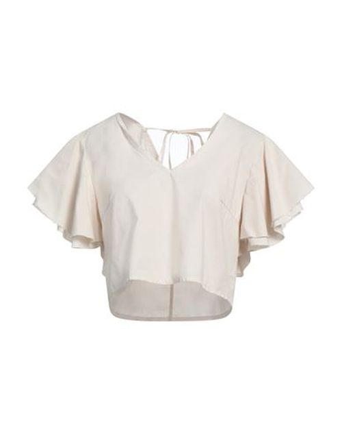 Woman Top Beige Size S Cotton