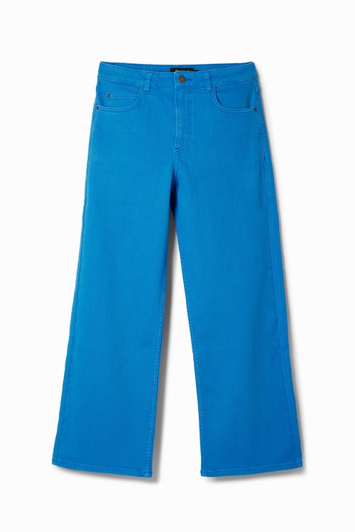 Plain cropped denim pant