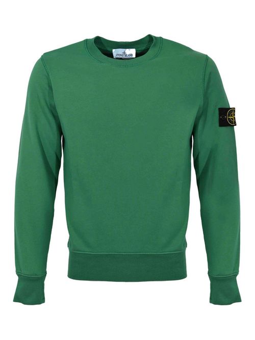Sweatshirt In Malachite Cotton
