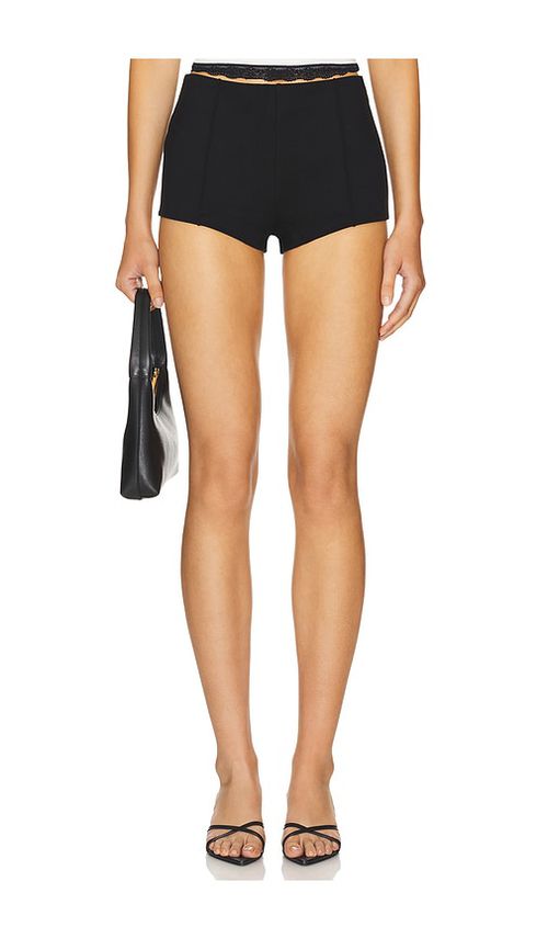 Superdown Reese Hot Shorts in Black. - XL also in XS, XXS, S