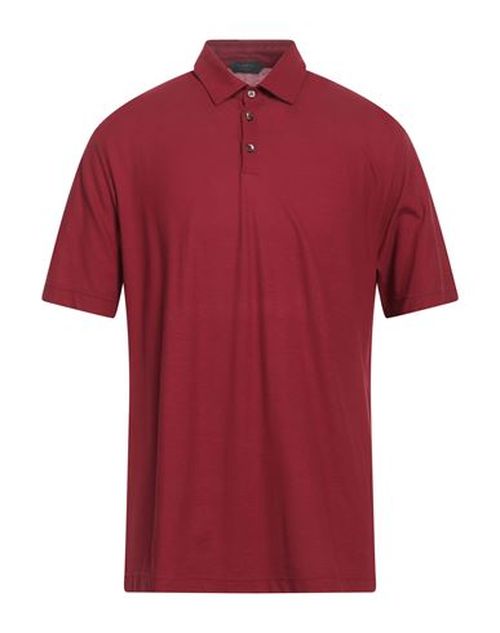 Man Polo shirt Brick Size 42 Cotton