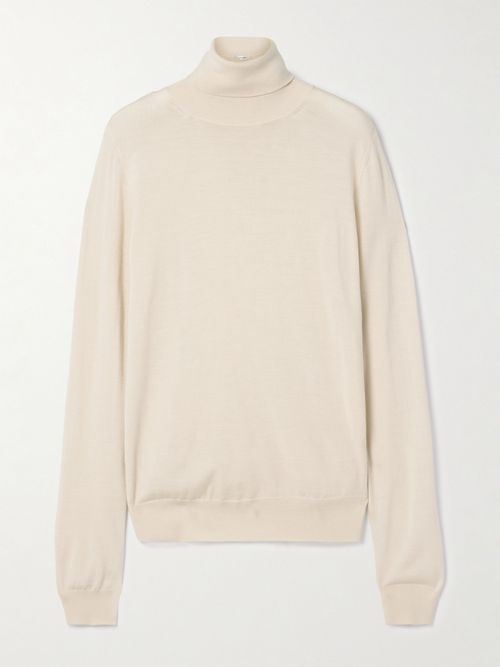 Heva Wool-jersey Turtleneck Sweater
