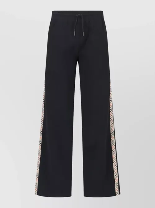 Burberry - tailored straight trousers side stripe detai