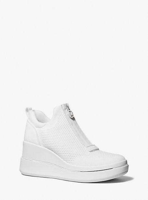 Emmy Mesh Zip-Up Wedge Trainer