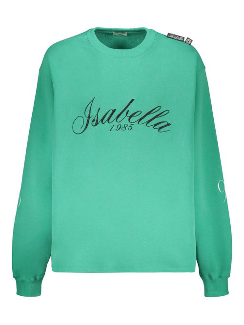 Isabella 1985 logo-embroidered sweatshirt - Green