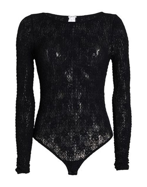 Woman Bodysuit Black Size S Polyamide, Elastane