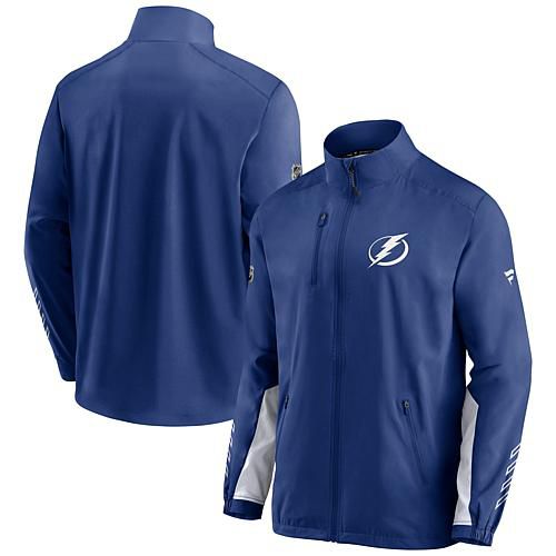 Men's Fanatics Blue Tampa Bay Lightning Authentic Pro Locker Room Rinkside Full-Zip Jacket - Size Medium