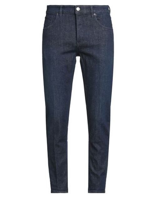 Man Jeans Blue Size 35 Cotton, Elastane