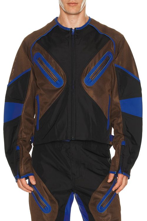 Kiko Kostadinov Moto Jacket in Black Rinse - Black. XL/1X also in L