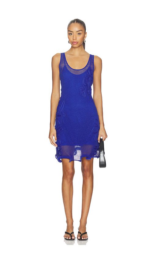 AMUR Alemeda Mini Dress in Royal. - L also in M