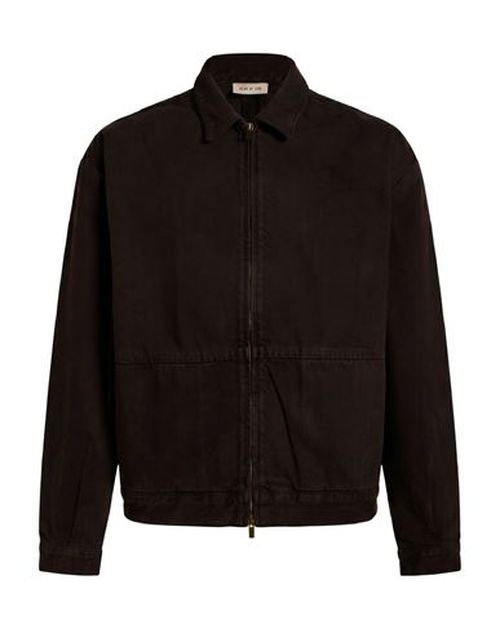 Man Denim outerwear Brown Size S Cotton