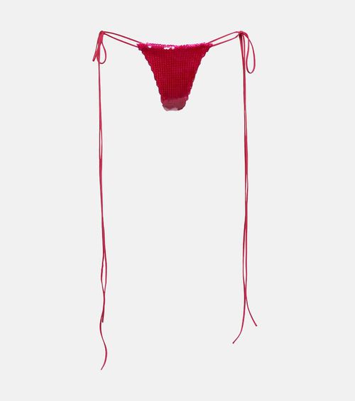 Sequined side-tie panties