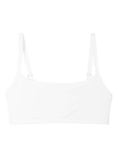 Adjustable-strap bralette - White