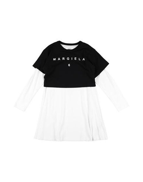 Mm6 Maison Margiela Kid Girl Kids' dress Black Size 10 Cotton