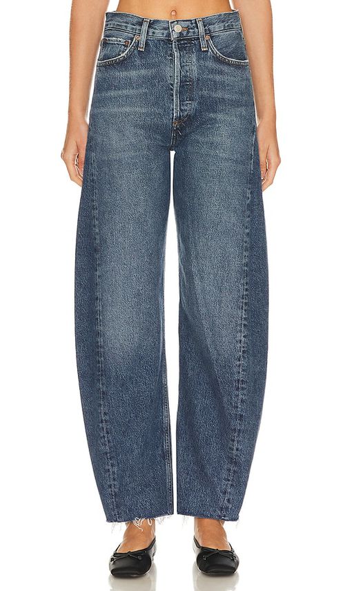 AGOLDE Luna Pieced Wide Leg Jeans in Control - Denim-Medium. 33 also in