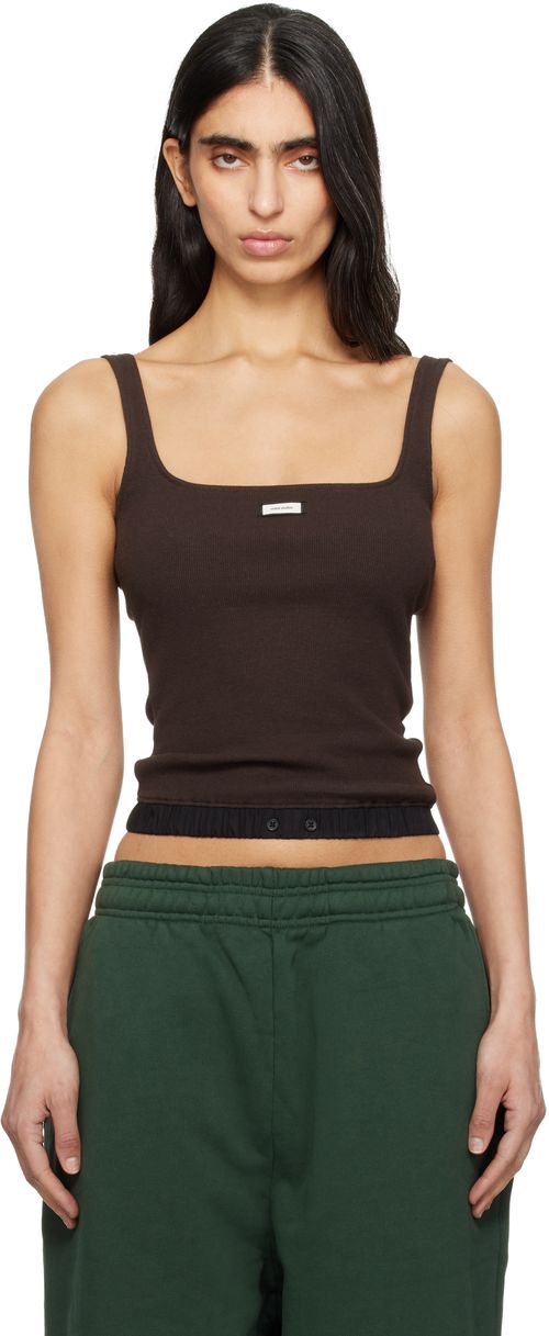 Brown Lounge Tank Top