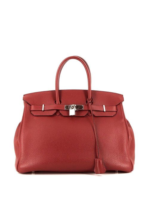 Pre-owned Birkin 35 handbag - Red