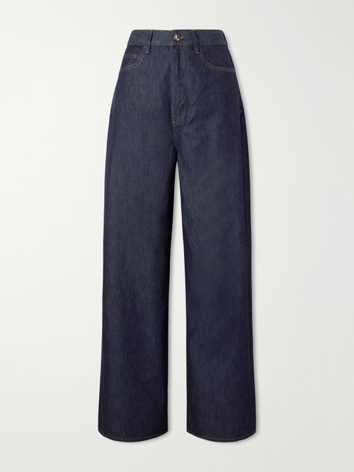 Slick Wide-leg Jeans - Blue