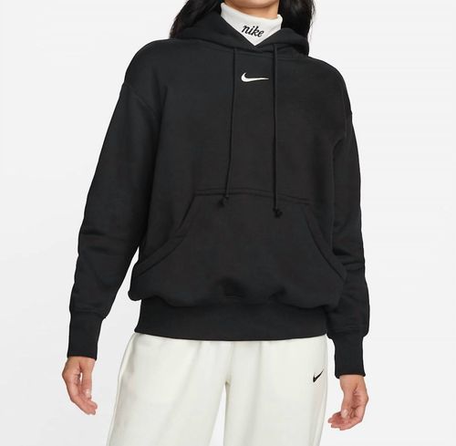 Women's Phoenix Fleece Oversized Pull Over Hoodie In Black