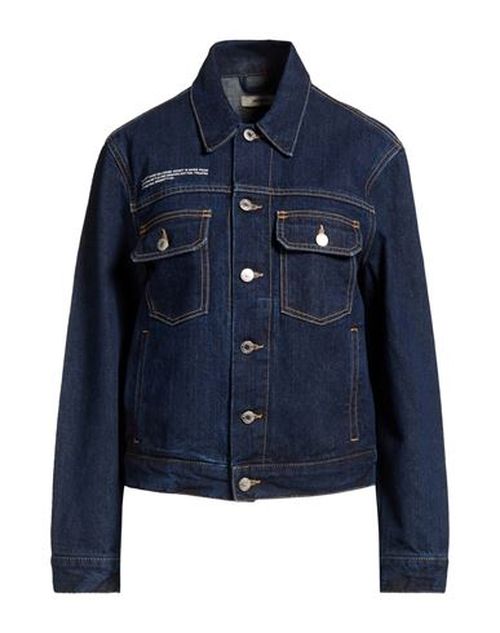Woman Denim outerwear Blue Size XS Organic cotton, Cotton, Ramie